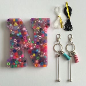 Scented Sensory Letter Picky Pad: Anxiety Relief Fidget Toy, DIY Keychain Kit