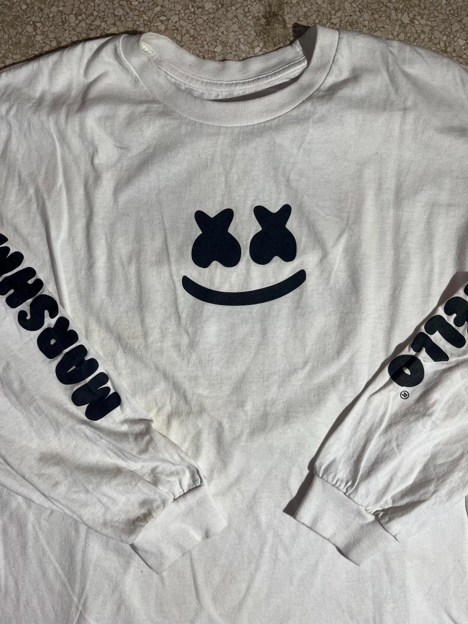 Marshmello Call Now Tシャツ 半袖 White Black 送料込み Marshmello dj w t-shirt | Marshmello dj | teeketi t-shirts