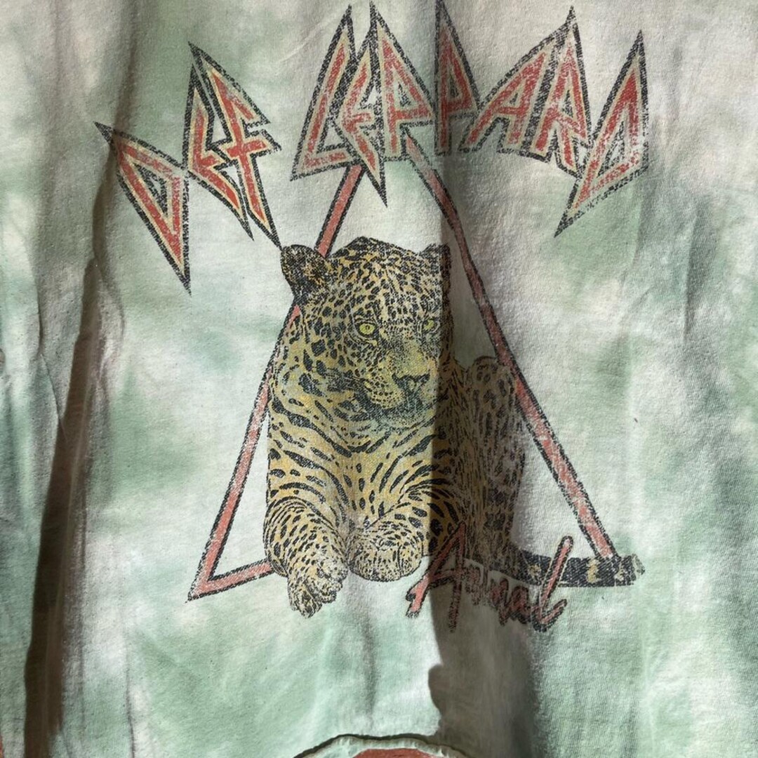 Def Leppard Graphics Def Leppard Green Tie Dye Graphic Vintage Preowned Small Tshirt - Etsy