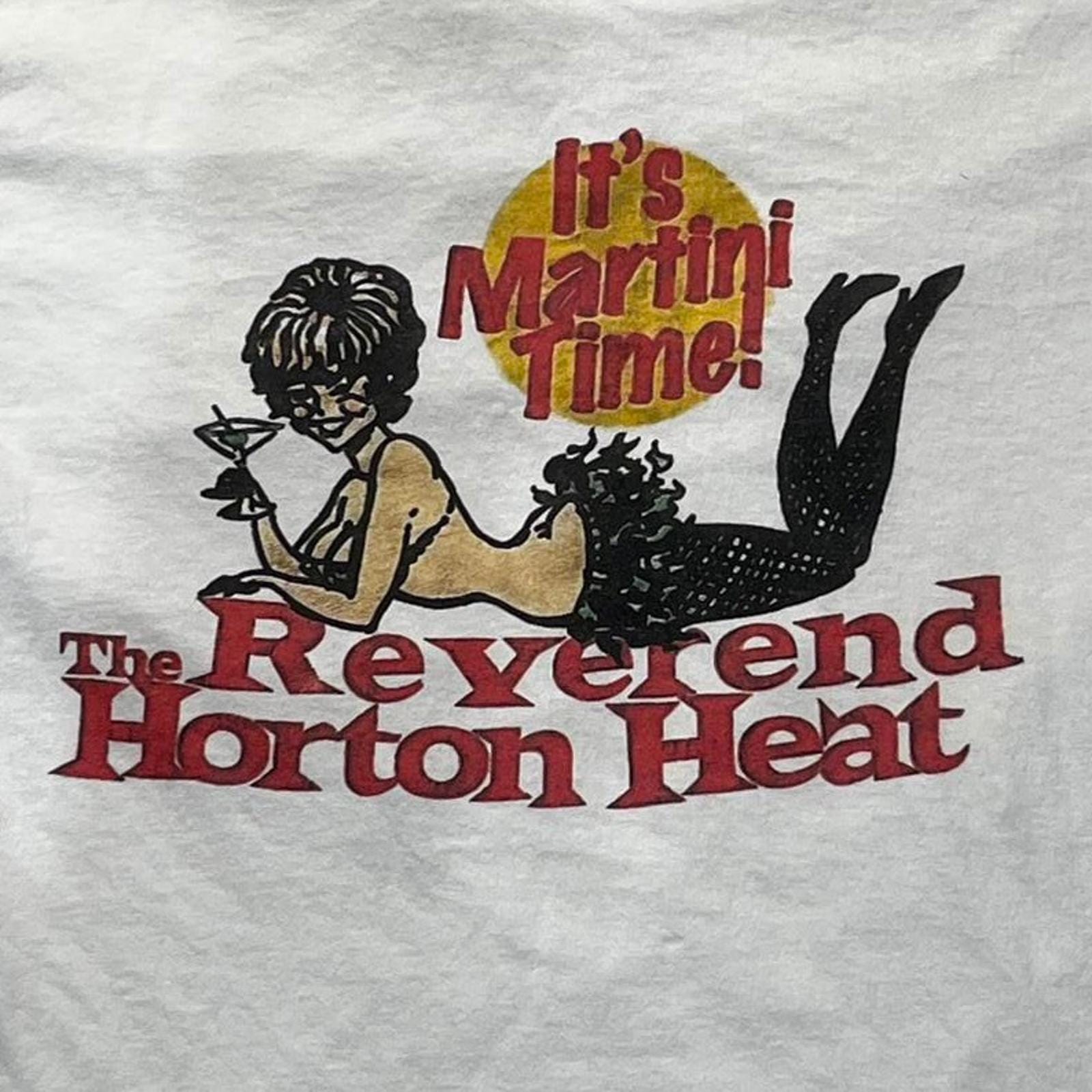T-shirt Vintage Reverend Horton Heat - Coton Blanc, Taille XL, Unisexe, Neuf Sans étiquettes