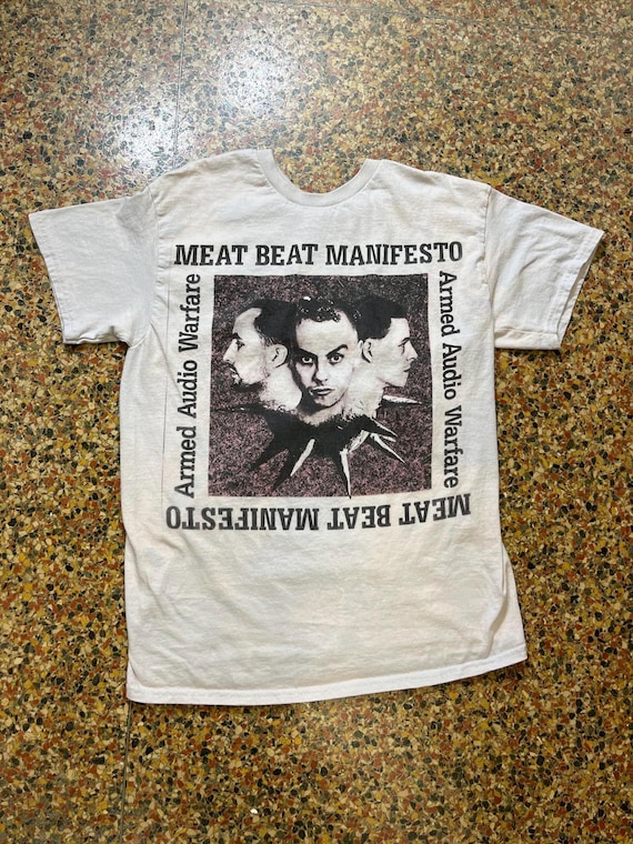 ミート・ビート・マニフェスト Meat Beat Manifesto Tシャツ Meat Beat Manifesto Preowned Medium Band T-shirt - Etsy