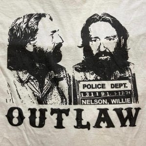 Willie Nelson Preowned Medium Band T-shirt