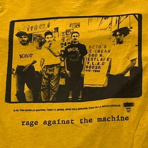 Rage Against The Machine Preowned Small Band T-shirt