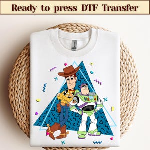 Disney Woody & Buzz Lightjahre Dtf, Toy Story Dtf, Disneyland Family Matching Dtf, Magic Kingdom Dtf, Epcot Freizeitpark Geschenk Dtf,Dtf transfer