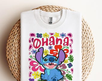 Disney Stitch Ohana DTF Transfer,Lilo And Stitch Shirt,Ready to press DTF Transfer,Stitch Ohana Shirt, Ohana Means Family Ready To Press DTF