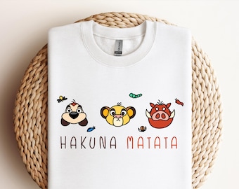 Ready to Press Hakuna Matata Lion King Animal Kingdom DTF Transfer , Disney Lion King DTF Transfers, Lion King Heat Transfer, Disney Shirts