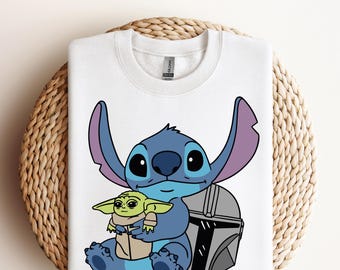 Transferencia de impresión DTF de Disney Stitch Star Wars, Star Wars lista para imprimir, Star Wars DTF, camiseta de Disney Stitch Star Wars, Disney Stitch dtf, Star Wars