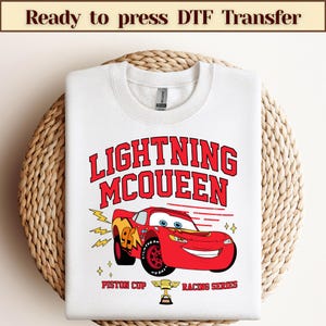 Ready to press - Lightning McQueen Transfers, Cars Movie Ready To Press, Disney DTF Transfer, Cars Transfer, Lightning McQueen Dtf Transfer