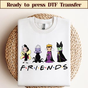 Evil Friends Dtf, Evil Queen Tee, Villains Dtf, Evil Friends Dtf,Ready to press