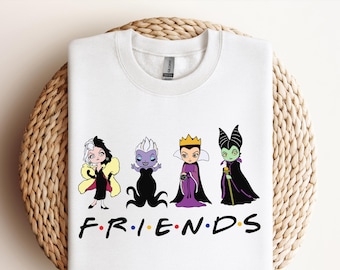 Camiseta de Amigos Malvados (DTF), Camiseta de la Reina Malvada, Camiseta de Villanos, Camiseta de Amigos Malvados (DTF), Lista para imprimir