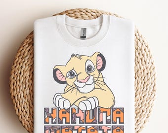 Ready to Press Hakuna Matata Lion King Animal Kingdom DTF Transfer , Disney Lion King DTF Transfers, Lion King Heat Transfer, Disney Shirts