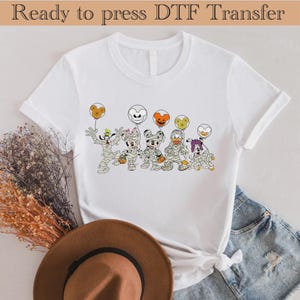Micky und Freunde Halloween Dtf Transferpapier, Disney Halloween, Disney Cruise, fertig zum Pressen, Heat Transfer, DTF Gang Sheet, Disney Halloween