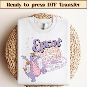Bereit zum Pressen DTF Transfer - Disney Epcot bereit zu drücken, Mickey Heat Transfer, Epcot DTF Transfer, Disneyland DTF, Familie Heat Transfer
