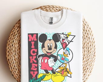 Disney Musse och vänner DTF, Disney Musse DTF, Musse Trip DTF Transfers, Musse Minnie Långben Pluto Kalle T-shirt, Musse och vänner T-shirt
