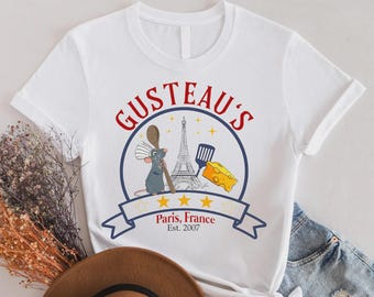 Disney Ratatouille Mouse Chef DTF Transfer,Gusteau's Ready To Press, Disneyworld Full Color DTF Print, Heat Press DTF, Cold Peel Dtf
