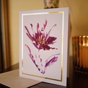 Elegante wenskaart met wilde bloemen - "Marilyn"