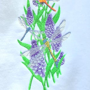 Sweatshirt Jacket Embroidered Dragonflies
