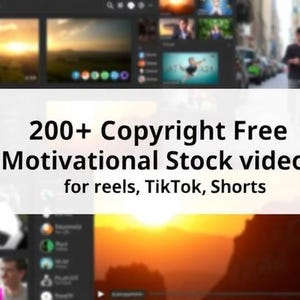 200+ Copyright-Free Motivational Stock Videos for Reels, TikTok, Shorts | Royalty-Free Video Bundle for Content Creators
