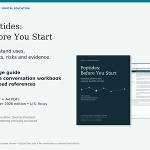 Peptide Guide PDF: GLP-1 Comparisons, Benefits, Risks and Research Explained + Clinician Conversation Workbook