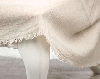 Rustic Wedding Backdrop Drapery Fabric in Natural Ecru – Linen Cotton, Soft & Opaque