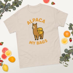 Alpaca My Bags Shirt, Funny Travel Alpaca Shirt, Cute Punny Animal Lover Tee, Wanderlust Gift, Adventure Seeker Top