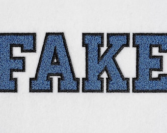 Alphabet de fichier de broderie machine faux chenille police College