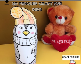 3D Penguin Craft for Kids – Fun Printable Paper Activity,  Arts and Crafts for kids