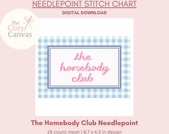 The Homebody Club Digitale Nadelspitzen-Stickmuster | Digitale Stichvorlage PDF für die Stickarbeit