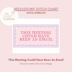 Dieses Treffen hätte eine Email sein können - digitale Nadelspitze Stickmuster Digitale Stichvorlage PDF für die Stickarbeit