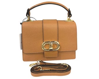 Bolso Bandolera Clásico de Cuero Italiano | Bolso Elegante de Lujo para regalo de Mujer
