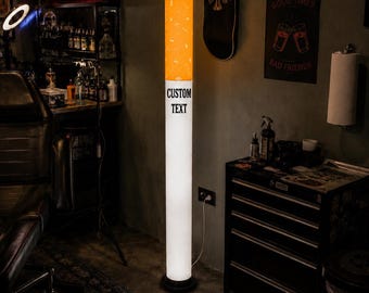 Lampe à cigarette RGB, étiquette personnalisée disponible, lampe de table moderne, cadeau personnalisé, veilleuse d'ambiance, tube lumineux minimaliste