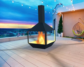 Progetti fai da te per camino quadrato Chiminea 01-19