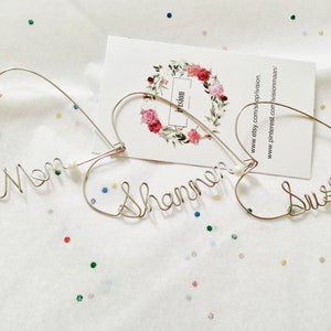 Personalized Wine Glass Charms. Wedding Favors. Bridesmaid Name Tags.K zdjęcie 2