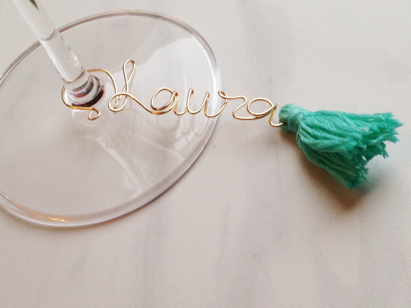 Glass Name Tags Custom Wine Charms Wine Glass Tags.07 Etsy