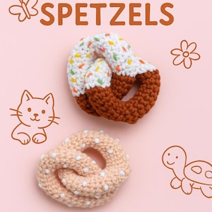 Handmade Crochet Mini Pretzels – Set of 2 – Play Food Toy