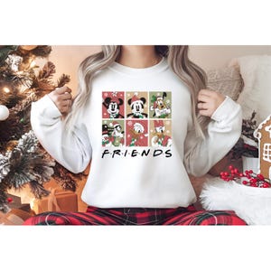 Disney Christmas Sweatshirt, Merry Christmas Party T-Shirt, Mickey & Friends Christmas Sweatshirt, Disney Xmas Family Holiday Sweatshirt