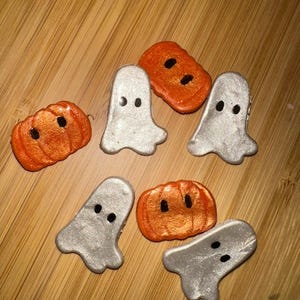 Spooky Season Magnet Set – Pumpkin and Ghost