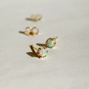 SALE - Aurora Opal Stud Earrings *ready-to-ship