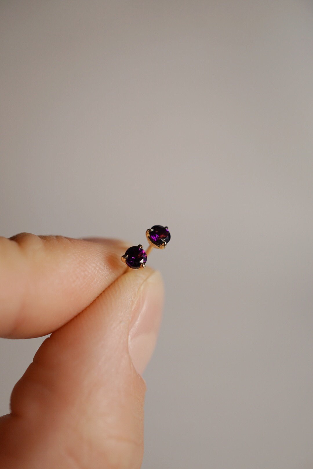 Baby amethyst deals earrings