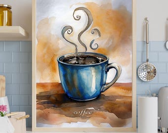 Impresión digital de arte del café