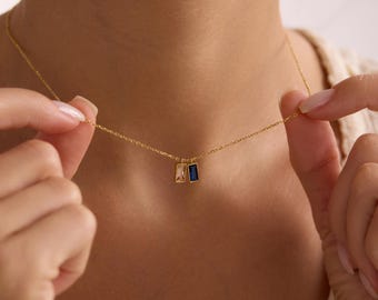 Collar con piedra de nacimiento para mamá, collar con piedra de nacimiento para madres, joyería con piedra de nacimiento personalizada, collar con piedra de nacimiento, regalos para mamá para el Día de la Madre