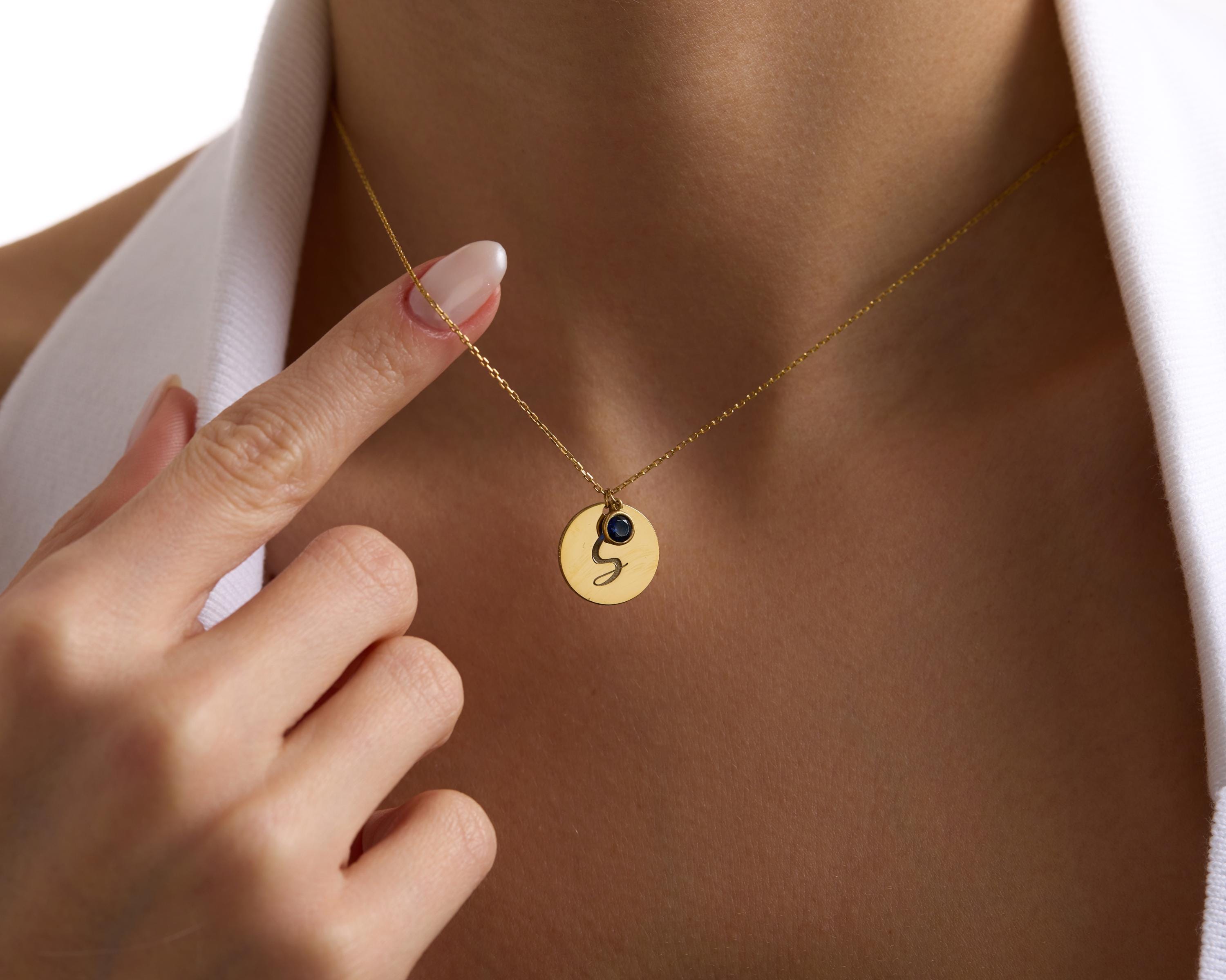 22 Best Push Gifts for New Moms: A Complete Guide 17 14K Custom Initial Necklace with Birthstone for New Mom, Push…