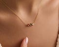 Birthstone Necklace for Mom, Christmas Gift for Mom, Family Birthstone Necklace 14K Gold,Birthstone Jewelry, Birth Stone Necklace,