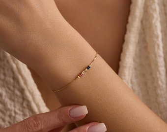 Children Birthstone Bracelet for Mom, Family Birthstone Bracelet, Birth Stone Bracelet, Mother's Bracelet, Personalized Birthstone Jewelry