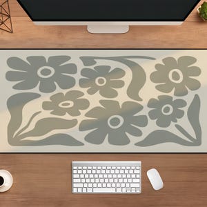 Floral Desk Mat, Desk Mat Aesthetic, Desk Accessories, Large Mouse Pad, Home Office, Gamer Desk Mat, Gift for Coworker