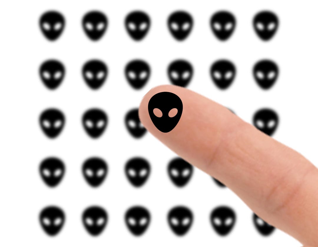 Alien Mini Clear Icon Planner Sticker Sheet | 30 Stickers - Etsy