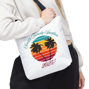 Benutzerdefinierte Familien Einkaufstasche - personalisiertes Geschenk für Mama, Papa, Kinder, wiederverwendbare Einkaufstasche, Familienname Tote, umweltfreundliche Einkaufstasche