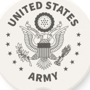USA Army Car Coaster, USA Army Design, Military Gift, Vehicle Accessory, Car Decor, Father&#39;s Day, Birthday