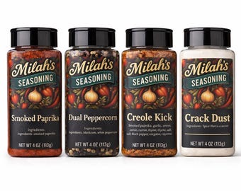 Seasoning Gift Set- Gourmet spice bundle- Homemade & small batch- Covers bbq + cooking