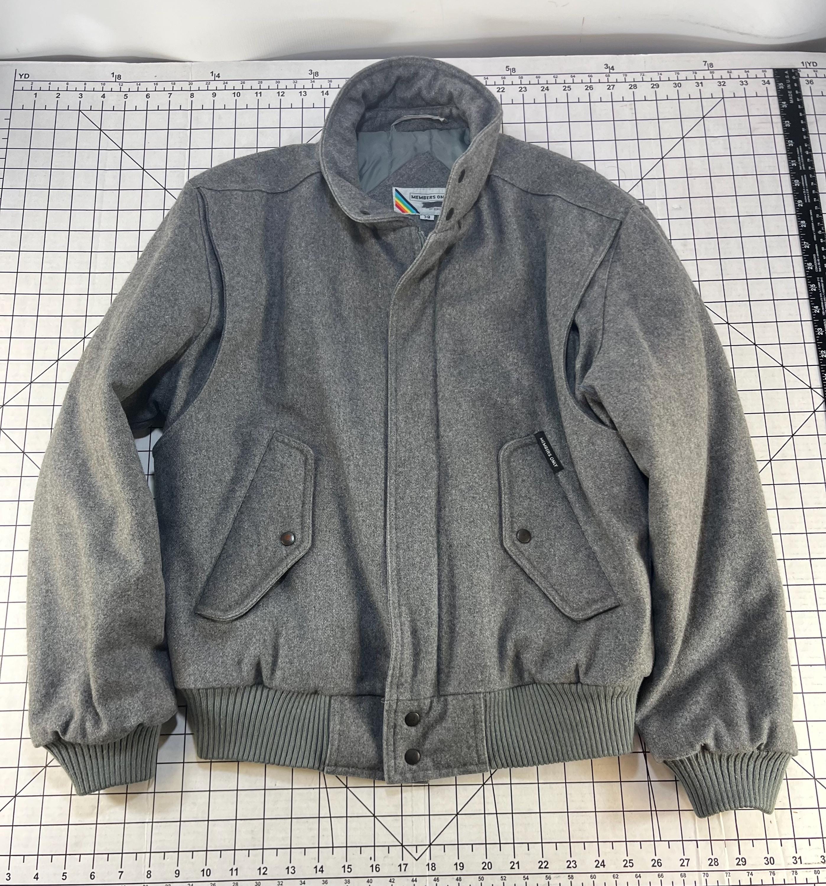 Members Only Wool Jacket - Etsy Members Only Wool Jacket - Etsy